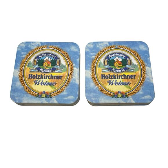 Holzkirchner Weisse German Beer Coasters Lot 18 Paper Cardboard Square 3.5 Inch - Picture 4 of 5